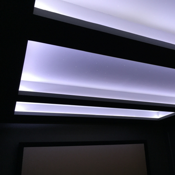 Drop ceiling with recessed LEDs & Star Effect - Inspiration for you